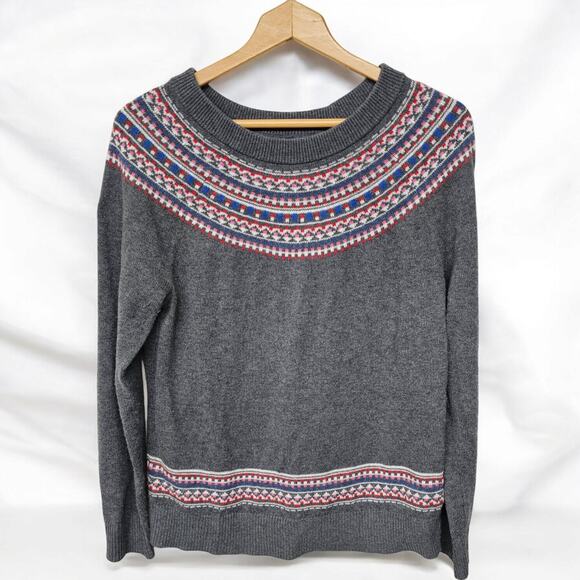 Vintage Gap Womens Fair Isle Sweater Size Large Skiing Preppy Y2K - Picture 1 of 6